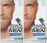 Just For Men Brush-In Color Mustache & Beard - Blond - 2 pk