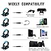 PHOINIKAS H1 3.5MM Xbox One Gaming Headset,PS4 Headset for PC, Laptop, Mac, iPad, Nintendo Switch Games, Over Ear Headphone with Microphone，Bass Surround，LED Light,Soft Memory Earmuffs(Blue)thumb 3