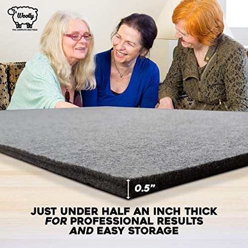Wool Pressing Mat 36″ X 18″ XL 100 Natural Wool Ironing Mat for Quilting Ironing Station