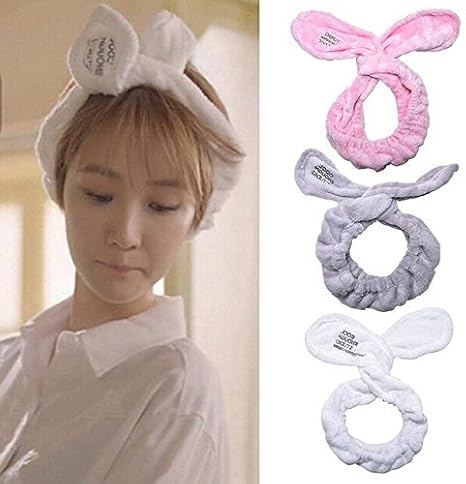 Amazon Com Super Cute Big Rabbit Ear Soft Towel Adjustable Twist