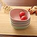 ZBGOROW Bamboo Fiber Side Dishes | 3.7 inch, 3.5 ounce, BPA-Free and Eco-Friendly Sauce Plates | Small Dipping Bowl Set of 4 in 4 Assorted Color