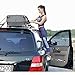 1byhome Car Door Step Vehicle Doorstep Folding Ladder Foot Pegs Easy Access to Car Rooftop with Safety Hammer for Jeep Car SUV