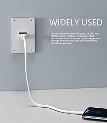 USB 3.0 Keystone Jack Inserts, 5pcs USB to USB