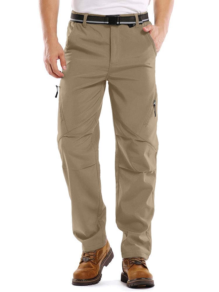 Men's Snow Ski Waterproof Fleece Lined Pants Winter