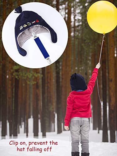 image for Satinior Stainless Steel Mitten Clips, Elastic Glove and Mitten Clips 