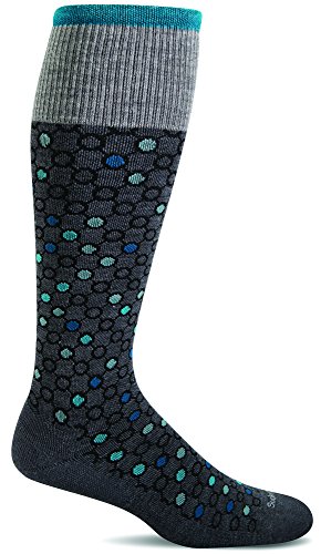 Sockwell Women's Kinetic Graduated Compression Socks, Charcoal, Medium/Large