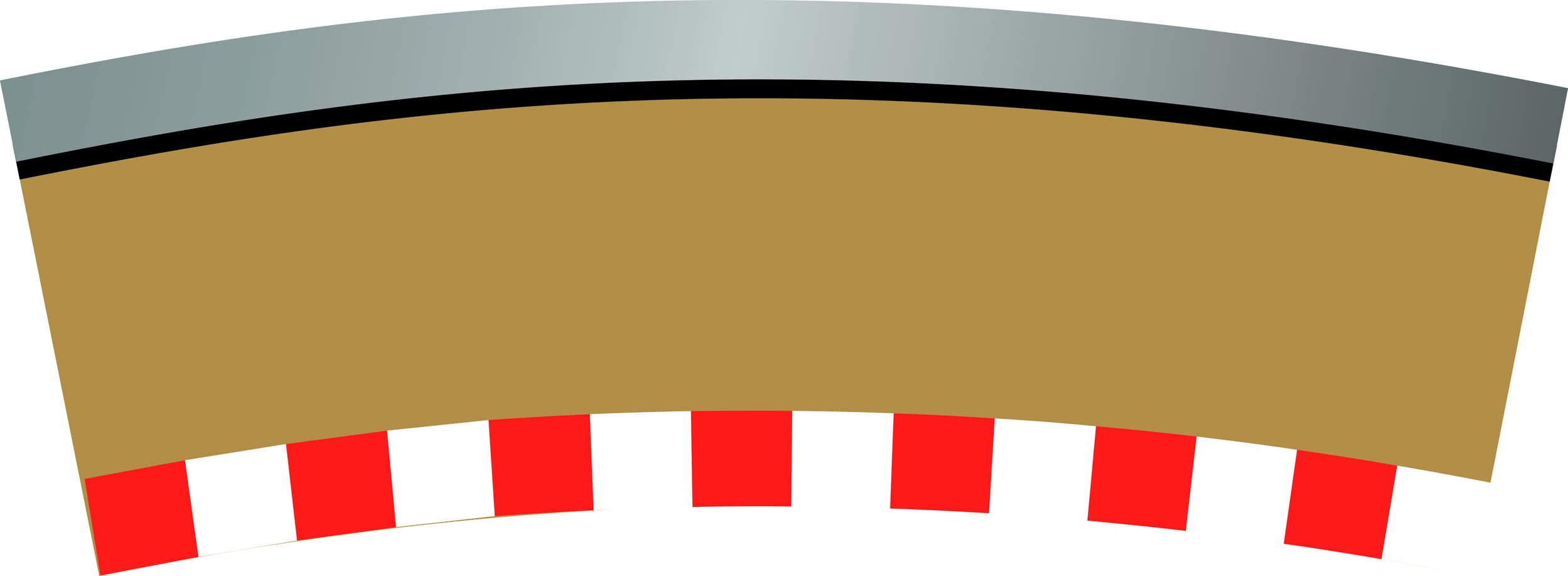 Scalextric Digital C7019 Single Lane (Radius 3 Curve border x 4) 1:32 Scale Accessory