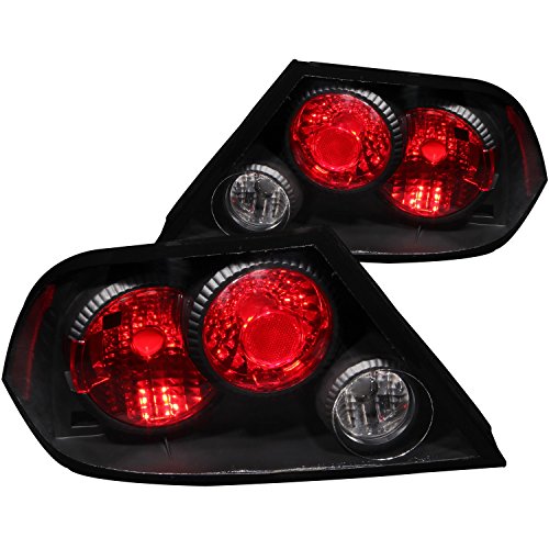 Anzo USA 221086 Mitsubishi Lancer Black Tail Light Assembly - (Sold in Pairs)