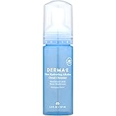 Derma E Ultra Hydrating Alkaline Cloud Cleanser – Gentle Foaming Face Wash with Hyaluronic Acid – Vegan Daily Facial Cleansing, 5.3 Oz