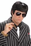 Black Tough Guy Wig - Adult Std.