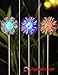 BRIGHT ZEAL Set of 2 LED Solar Garden Stake Lights with Vivid Life-Size Figurines (DANDELION) - Color Changing Solar Lights Outdoor - Solar Garden Lights Garden Decor - Outdoor Landscape Lighting