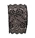 HP95(TM) Womens Stretch Lace Boot Leg Cuffs Soft Laced Boot Socks-Black/1 Pairs