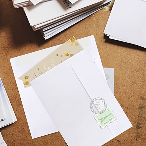 Blank Cards And Envelopes 5x7 50 Pack A7 Self-Seal Envelopes 5x7 Inches ...
