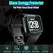 [4 Pack] Fitbit Versa Screen Protector Tempered Glass Film Gavoyeat HD Screen Protector for Fitbit Versa Smart Watch [Crystal-Clear 9H-Hardness Scratch-Resist No-Bubble]