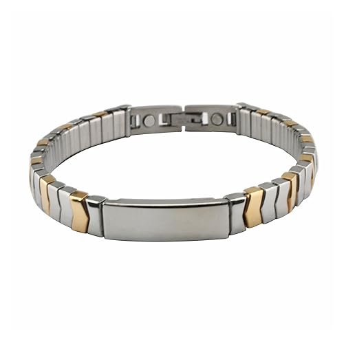 Elegantes Flex Energy Magnetarmband mit Kupfer Energetix 4you 440 Cu flexibel Bicolor gravierbar Breite 8 mm Gr. L - XXL univ