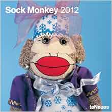 2012 Sock Monkey Wall Calendar English German French