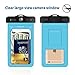 DBPOWER Universal Waterproof Case with Armband and Compass Colorful Underwater Dry Bag for iPhone 6/6s/6plus/6splus, Samsung, Sony up to 6