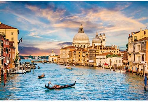 Puzzle House ⏰PT Photography Wooden Jigsaw Puzzle, Pisa Tower Venice City Italy Scenery Landscape, Fine Cut & Fit 300~1000pc Boxed Toys Game Art For Adults & Kids 509 ( color : D , Size : 1000pc )