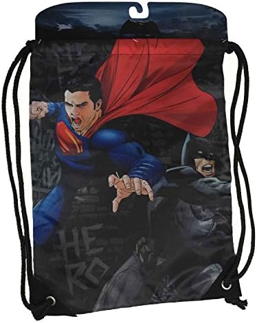 Dawn of Justice Gymsack Cinch Sack Polyester Drawstring Gym Tote