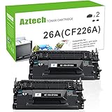 Aztech 2 Packs 26A Compatible Toner Cartridge Replacement for HP 26A CF226A 26X CF226X M402n HP Laserjet Pro M402n M402dn M402dw M402dne M402d
