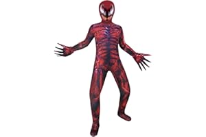 Poterloy Boy's Hero Cosplay Bodysuit Spandex Full Printed Jumpsuit with Mask 4-12 Years