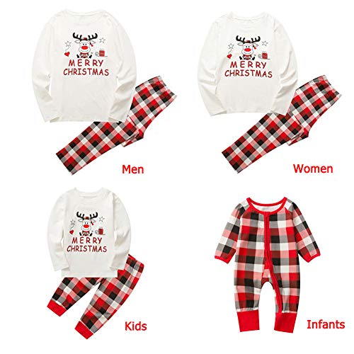 WISREMT Family Matching Christmas Pajamas Set Sleepwear Pajamas Set for Family