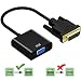 Friencity DVI to VGA Adapter Converter for Monitor, Male to Female M/F DVI-D Link 24+1 to VGA Video Adapter Cable Supports 1080P for PC DVD HDTV Display 1PCS primary