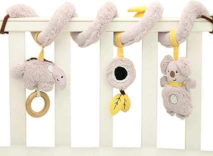 Jouet Poussette Spirale Spirale Activite Poussette Pour Les Enfants Conception De Forme De Koala Mignon Peluche Spiral Toys Poussette Et Jouet De Voyage Cadeau Garde Votre Bebe Heureux Amazon Fr Cuisine Maison
