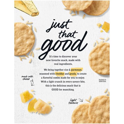 GOOD THINS THREE CHEESE RICE & CHEESE SNACKS GLUTEN FREE CRACKERS, 3.5 OZ