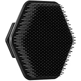 Face Scrubber, Silicone Face Scrubber for Men, Facial Cleansing Brush Silicone Face Wash Brush, Manual Waterproof Cleansing Skin Care Face Brushes for Exfoliating- Black