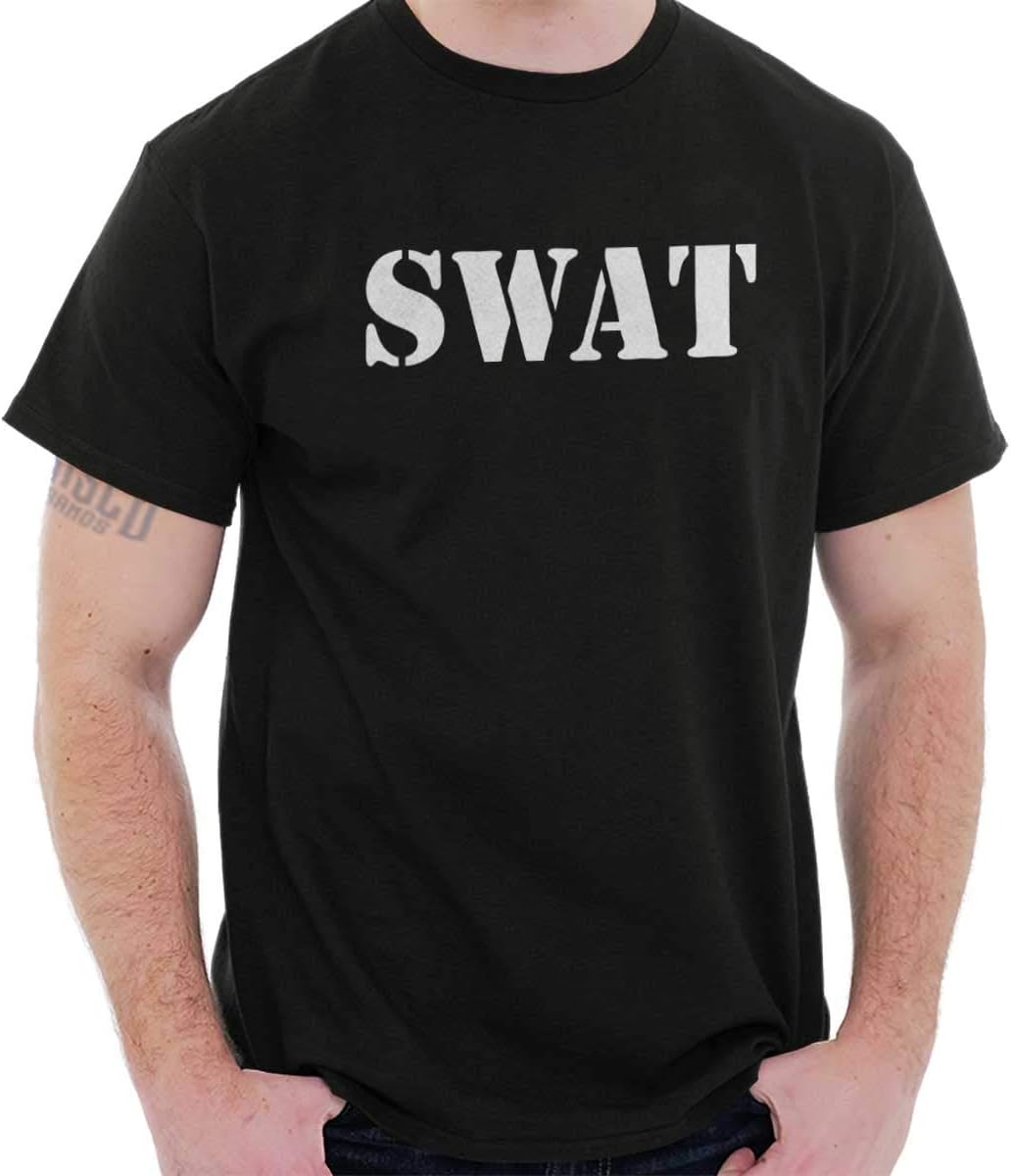 SWAT Team USA Officer United States Womens Mens Crewneck T Shirt