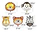 Jungle Safari Animal Balloons 69 Pack Safari Zoo Animals Party Supplies Jungle Birthday Party Favors Baby Shower Decorations Animal Cake Topper