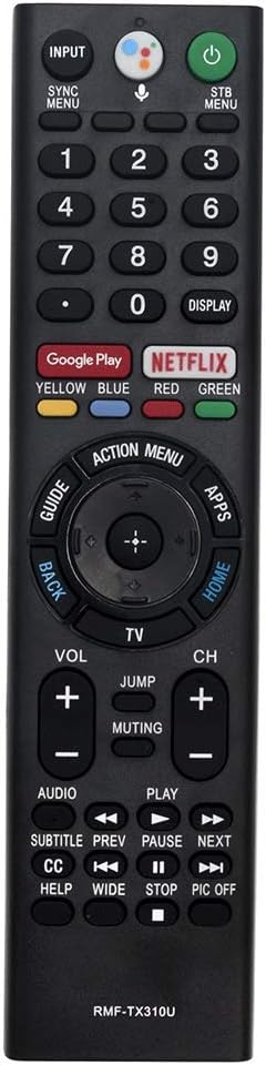 VINABTY RMF-TX310U Remote Control Replaced for Sony Bravia Smart LED TV XBR-75X900F XBR55AG8 XBR-55X850F KD-43XG8096 XBR65AG8 XBR-65X850F