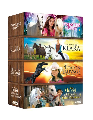 Cheval - Coffret 4 Films : Princess And Pony + Le Cheval De Klara + L'étalon Sauvage + Mais Où Est Le Cheval De Saint-Nicolas ? - Pack