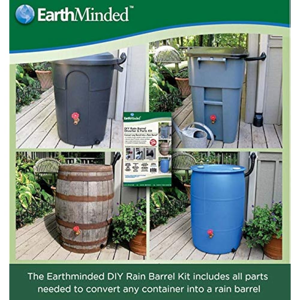 DIY Rain Barrel Diverter Parts Kit Water Collection System Convert