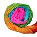 VStoy New 1.8M Hand Made Belly Dance Dancing Silk Bamboo Long Fans Veils Art Colorful