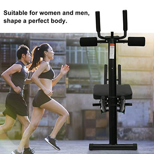 Belovedkai Ab Abdominal Coaster Crunch Ab Trainer Abdominal Exercise Machine/Equipment, Black - Thumbnail 3