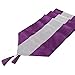 OZXCHIXU(TM 13inch x 72inch Table Runner with Diamante Strip and Tassels (Purple)