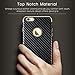 LOHASIC for iPhone 6s Plus case, Slim Luxury Leather Shockproof TPU Frame Grip Cases Cover Compatible with iPhone 6 Plus - Carbon Fiber