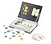 Janod Magnetibook 74 Pc Magnetic Tangram Shape Puzzle Game for Shape Recognition & Spatial Coordination - Book Shaped Travel/Storage Case Included - S.T.E.M. Toy for Ages 3