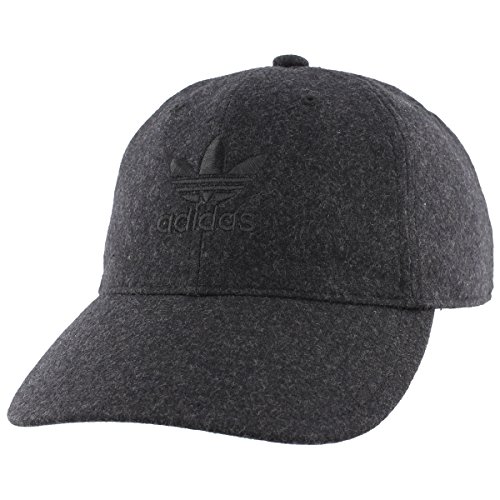 adidas Men's Originals Relaxed Plus Strapback Cap, Black/Black, One Size