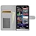 AMZER Flip Folio Cover with Credit Card Slot Cell Phone Case for BlackBerry Z30 - Retail Packaging - Black
