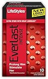 Lifestyles Everlast Intense Condoms, 10 Count