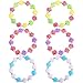 meekoo 12 Pieces Faux Seashell Stretch Bracelets Novelty and Mermaid Fashion Bracelets for Little Girls