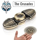 Buylen For Crusader Fidget Spinner Kirsite EDC ADHD Focus Toy With Smaller Friction and Longer Rotation, High Speed Small Bearing Anxiety Relief Toys