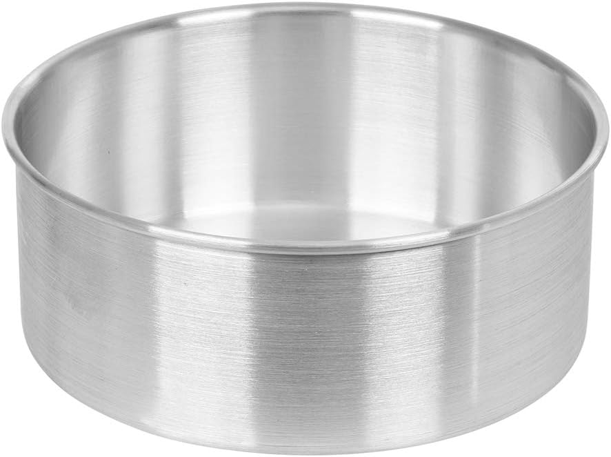 Round Cake Pan, 6" x 3" Smooth-Sided Aluminum Cake Pan, Professional Bakeware
