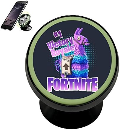 JTYGREL For-Tnite #1 Victory Lucky Llama Magnetic Vehicle Mounted Mobile Phone Bracket Holder 360 With Noctilucent Function