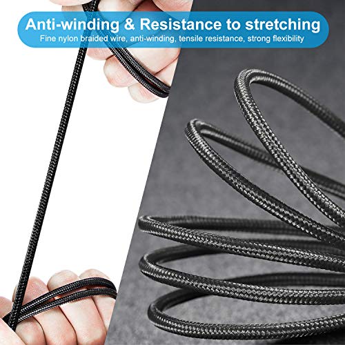 CHAOFN Compatible for Multi USB Charge Cable 2 Pack, 4 in 1 Charging Cord with Type C,Micro USB Connectors-Nylon Braided(4.1ft/1.25m) [Only Charging] - Thumbnail 4