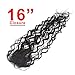 7 Pcs Jerry Curly Synthetic Hair Extensions Jerry Curly Bundles Weave Hair with One Closure Natural Black Color Mixed Length (16'' 18'' 20'' with 16'' closure, Black)