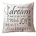 SMTSMT Pillow Cover Cushion Case Toss Pillowcase Hidden Zipper Closure (18